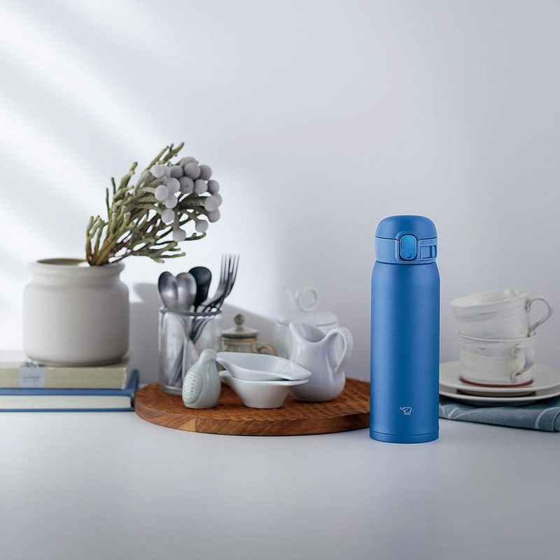 Zojirushi SM-WA48-AA Water Bottle, One-Touch Stainless Steel Mug, Seamless, 16.2