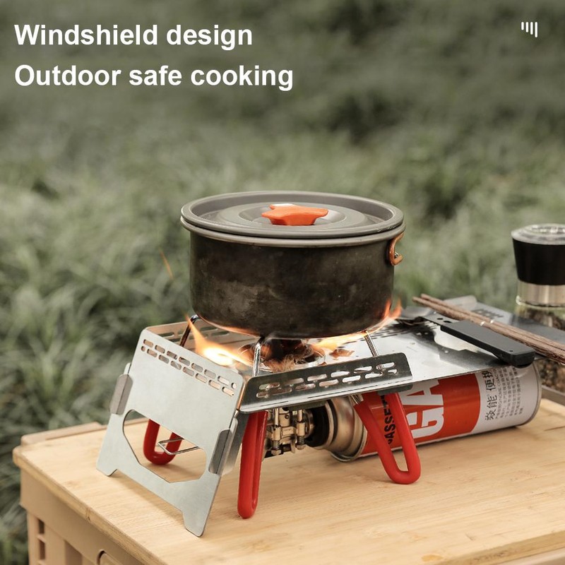 Portable Camping Table Heat Shield Gas Stove Stand Windshield Camping