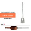 Sammys 8273910# 14 SH Orange nut Driver