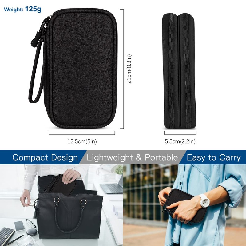HCFGS Travel Cable Organiser Bag Portable Electronics Accessories Organizer 3