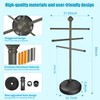 Hestiasko Pool Towel Rack Outdoor, 59" Metal Outdoor Towel Rack