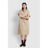 JAJU [JAJU] Women's Cotton Short Sleeve Dress_Beige