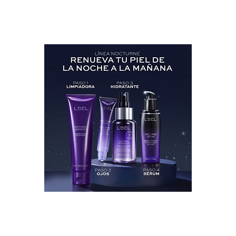 L'BEL - Nocturne Antiedad Concentrado Facial con Ácido Hialurónico 30