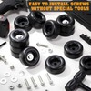 BBTO 12 Packs 2.5 Trailer Ramp Door Bumper Including Screw