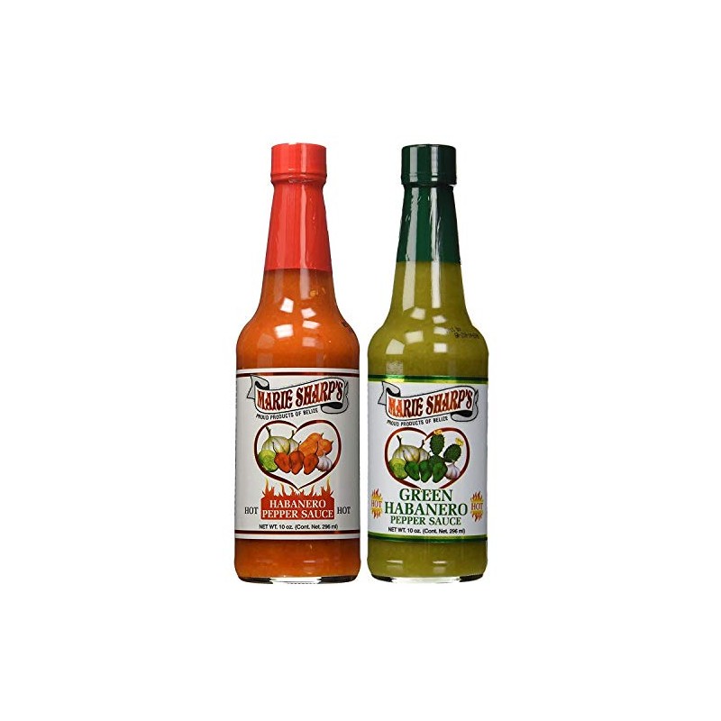 Marie Sharp's HOT and Green Habanero Pepper Sauce 10oz