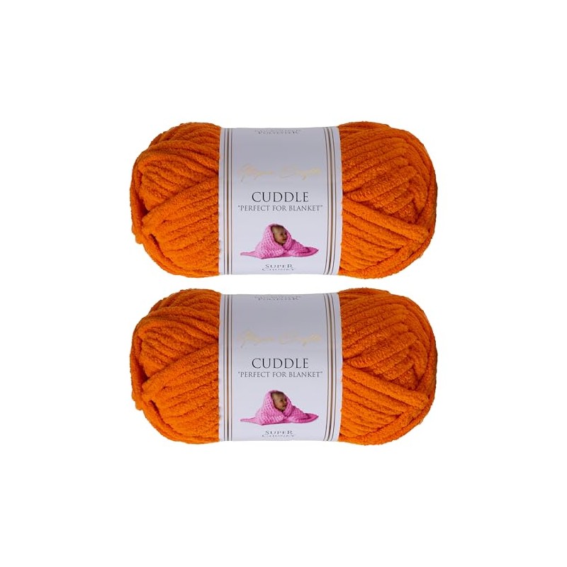 Utopia Crafts Cuddle Super Chunky Chenille Soft Yarn for Knitting