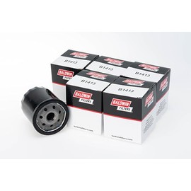Baldwin B1413 Spin-on Lube Oil Filter, Heavy Duty, Replaces Harley Davidson 63805-80A, Fram PH6022 and WIX 51215 (Pack of 6)