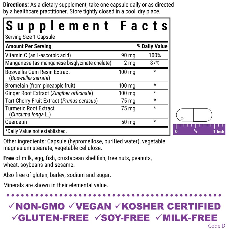 Bluebonnet Nutrition Pain & Inflammation Support, for Temporary Physical Overexertion*,