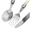 ABOOFAN 1 Set Stainless Steel Cutlery Fork Spoon Kit with