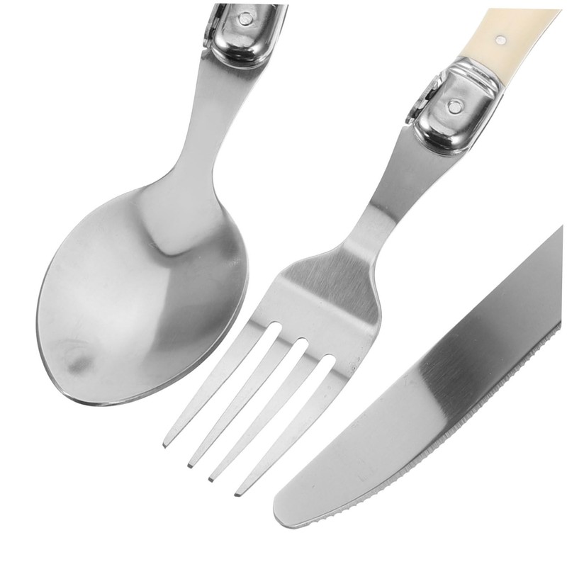 ABOOFAN 1 Set Stainless Steel Cutlery Fork Spoon Kit with