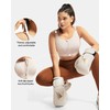Adjustable High Impact Sports Bras for Women Zip Front Full