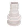 2in Through Hull Fitting Straight Drain Hose Polypropylene Inner Beam