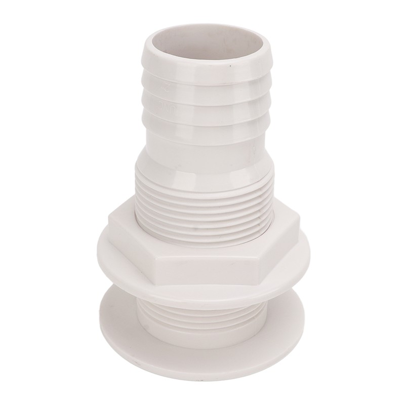 2in Through Hull Fitting Straight Drain Hose Polypropylene Inner Beam