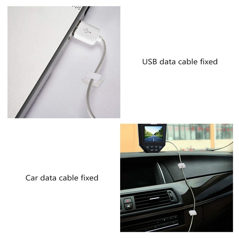 PETKNOWS 80 PCS Light Strip Mounting Clips White Self Adhesive