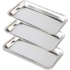 Voarge 3 Pack Small Instrument Tray, Dental Rectangular Tray, Useful