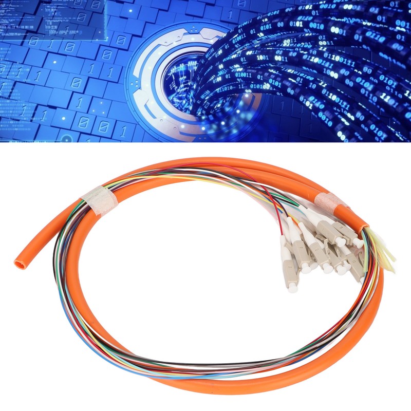 Fiber Pigtail 12 Strand Multimode Stable Fiber Pigtail Cable for