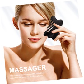 Ipetboom 3 pcs Ox Horn Body Scraping Massage Comb Multi Functional Head Guasha Tool for and Improved Blood Flow for Face Neck Back and Legs