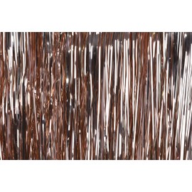 Shiny tinsel Christmas tree decoration.