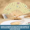 Pack of 12 White Hand Fan Sturdy Hand Fan Foldable