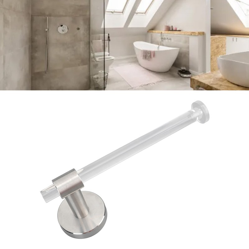 Bathroom Towel Rack Holder Hanger Transparent Light Luxury Acrylic Wall