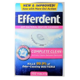 Efferdent Original Anti-Bacterial Denture Cleanser Tablets, 102 Count by Efferdent