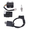 Ignition Coil 6Pin CDI Voltage Regulator Spark Plug Kit for