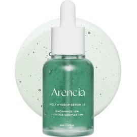 Suero iluminador Arencia Hysop, 10% de niacinamida, 12% de vitaminas A, C y E: hidratante, humectante y antienvejecimiento para pieles de vidrio coreanas, 30ml