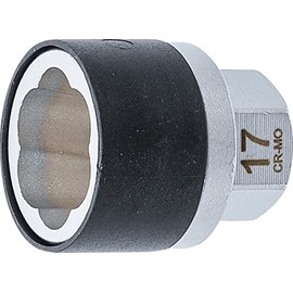 BGS 7510-17 Spiral Profile Socket Spanner Insert / Screw Extractor Drive External Hexagon 17 mm SW 17 mm