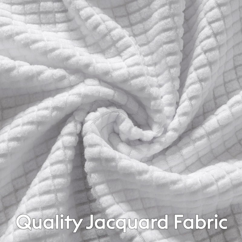MIYE Jacquard Fabric Box Spring Cover,Super Stretchy Wrap Around 4