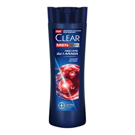 Clear Men Kepeğe Karşı Etkili Şampuan Hızlı Stil 2'si 1 Arada Kolay Şekil Alan Saçlar 350 ml Mavi