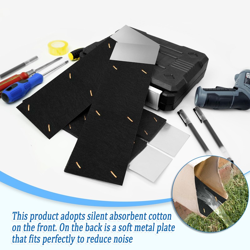 Joewuzun 4pack 11.8" x 3.5" Gutter Noise Dampener Rain Gutter