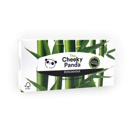 The Cheeky Panda Bamboo Tissues | Box of 80 Tissues (3 Ply) | Rectangular Box, Hypoallergenic, Plastic-, Eco-Friendly, Super Soft, Strong & Durable