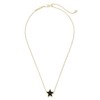 Kendra Scott Jae Star Gold Pendant Necklace in Black Drusy