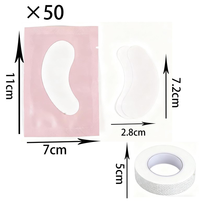 Eye Gel Pads, 50 Pairs Lint Free Patches with Under