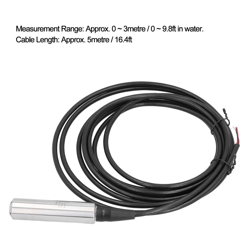 LEFOO Liquid Level Transmitter Throw In Accurate Water Sensor 4‑20mA