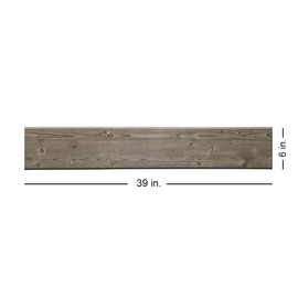 À LA MAISON CEILINGS WP106wg-48 Foam Wood Ceiling Planks 39 in x 6 in, Warm Gray, Pack of 48 (78 sq.ft/Case)