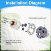 A954.4400070A Pressure Balance Cartridge Replacement, Compatible with American Standard R110/R115,