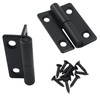 Cionyce 2 PCS Black Stainless Steel Lift Off Hinges -