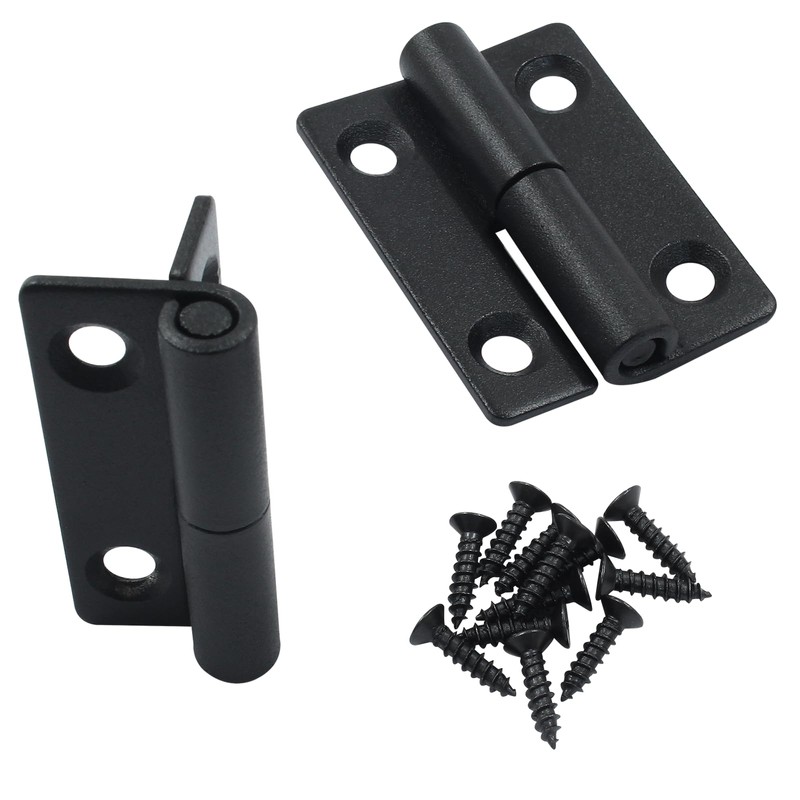 Cionyce 2 PCS Black Stainless Steel Lift Off Hinges -