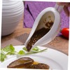 Ciieeo 1 Set Ceramic Gravy Pourer with Saucer Elegant Condiment