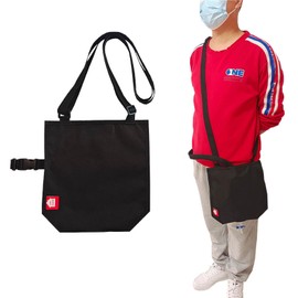 Drainage Bag Urethral Catheter Urination Bag Urine Bag Cover Safe and Discreet Easy Access Adjustable Strap Waterproof Pocket About 2000ml (Black)