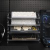 Bright Stone Acrylic Keyboard Display Stand,Mechanical Keyboard Storage Rack,Multilayer Acrylic