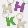 [Slip-on] Keychain (JK-1401 Alphabet Keychain, Medium, Yellow), One Size
