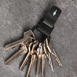 ALPAKA HUB KEYCHAIN MALE PART Men's Key Chain, Black