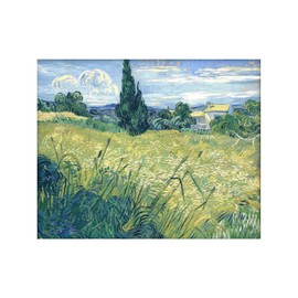 Spiffing Prints Vincent Van Gogh Green Wheat Field with Cypress, 1889