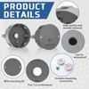 Juexica 4 Set 4'' Round Electrical Box with 4.3'' Blank