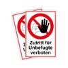 Strobo Zutritt für Unbefugte verboten Sign, 20 x 30 cm,