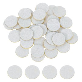 uxcell 120Pcs Round White Non-Woven Felt Circles, 13mm (1/2") Self-Adhesive Felt Pads for Sewing, Crafts, DIY Projects