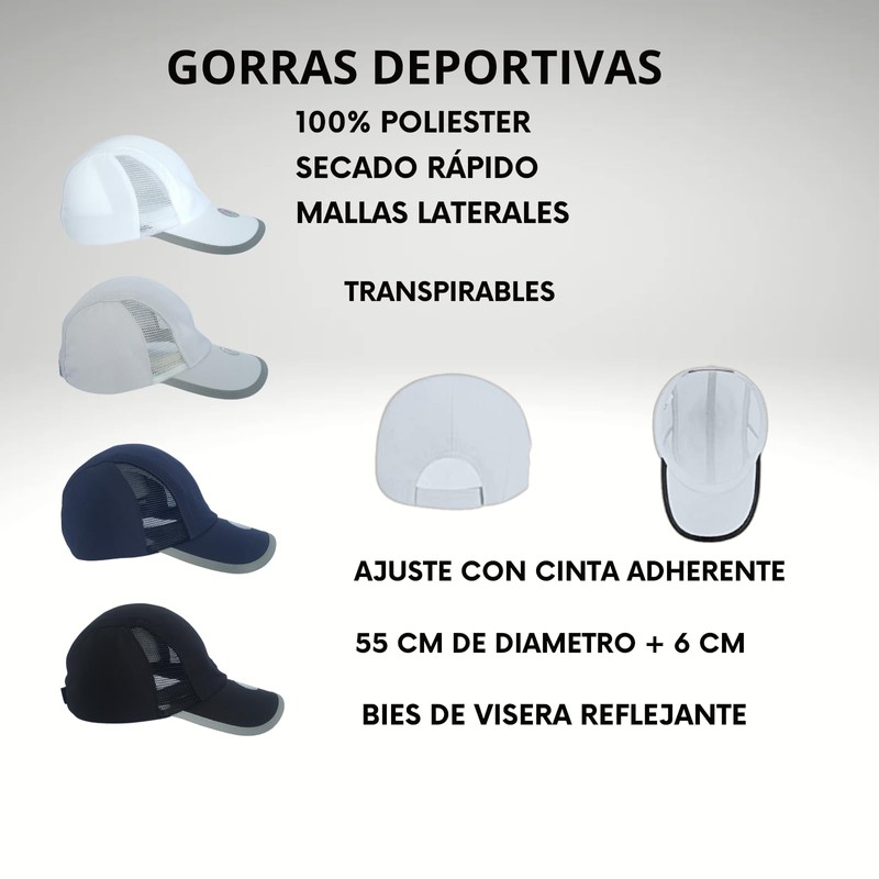 Genérico Gorra para Hombre Mujer – Transpirable con Malla -