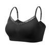 Lace V-Neck Bra for Women,Black,One Size